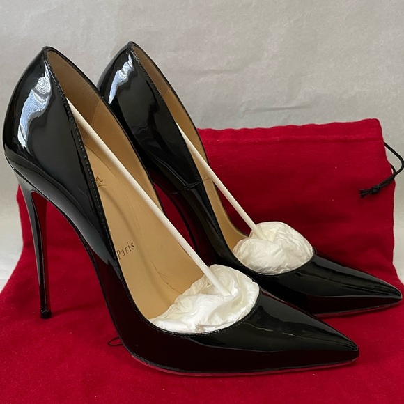 Christian Louboutin So Kate’s in 120mm. Glossy Black patent. EU38 - Picture 6 of 10